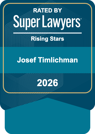 Rated by Super Lawyers Rising Stars — Josef Timlichman, 2026