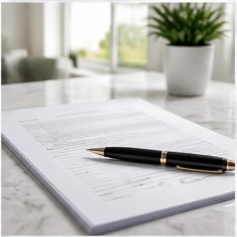 Original generated illustration for breach of contract, not a case photograph