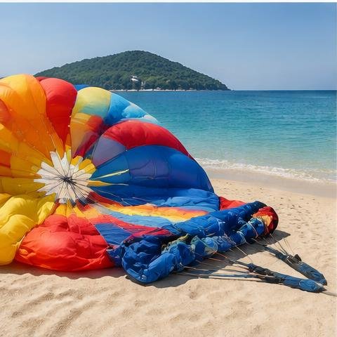 Original generated parasailing injuries illustration, not a case photograph
